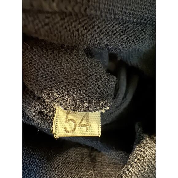 Malo Sweater Mens Large Navy Polo Long Sleeve Italy Luxury Knit Cotton sz 54 - Picture 9 of 10